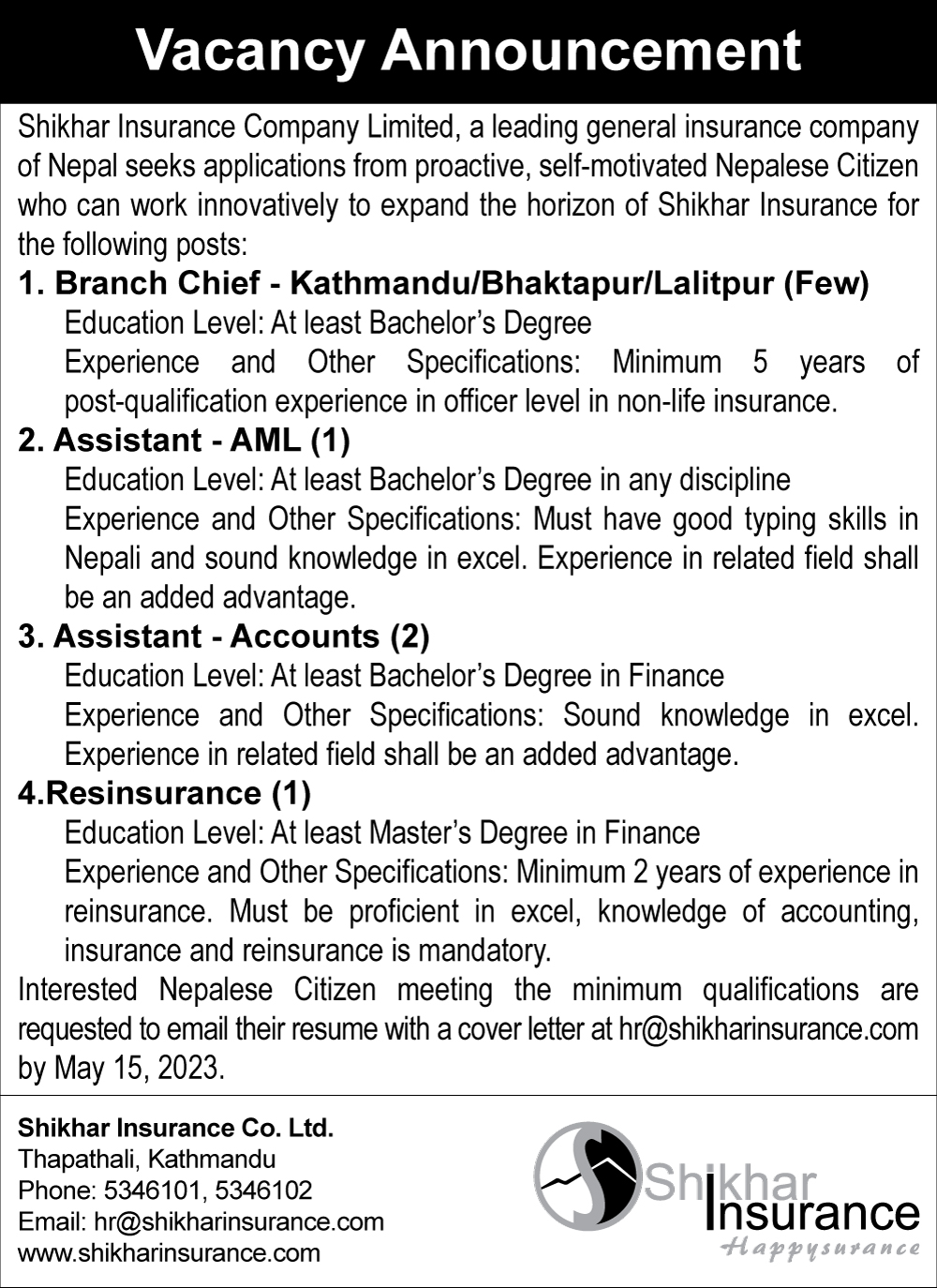 vacancy-announcement